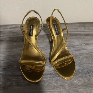Beautiful Gold Sandal Heels